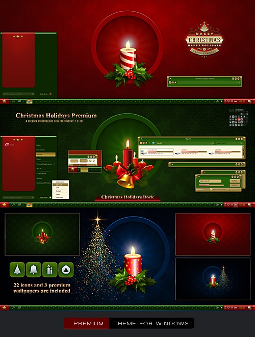 CHRISTMAS Windowblinds Premium Theme